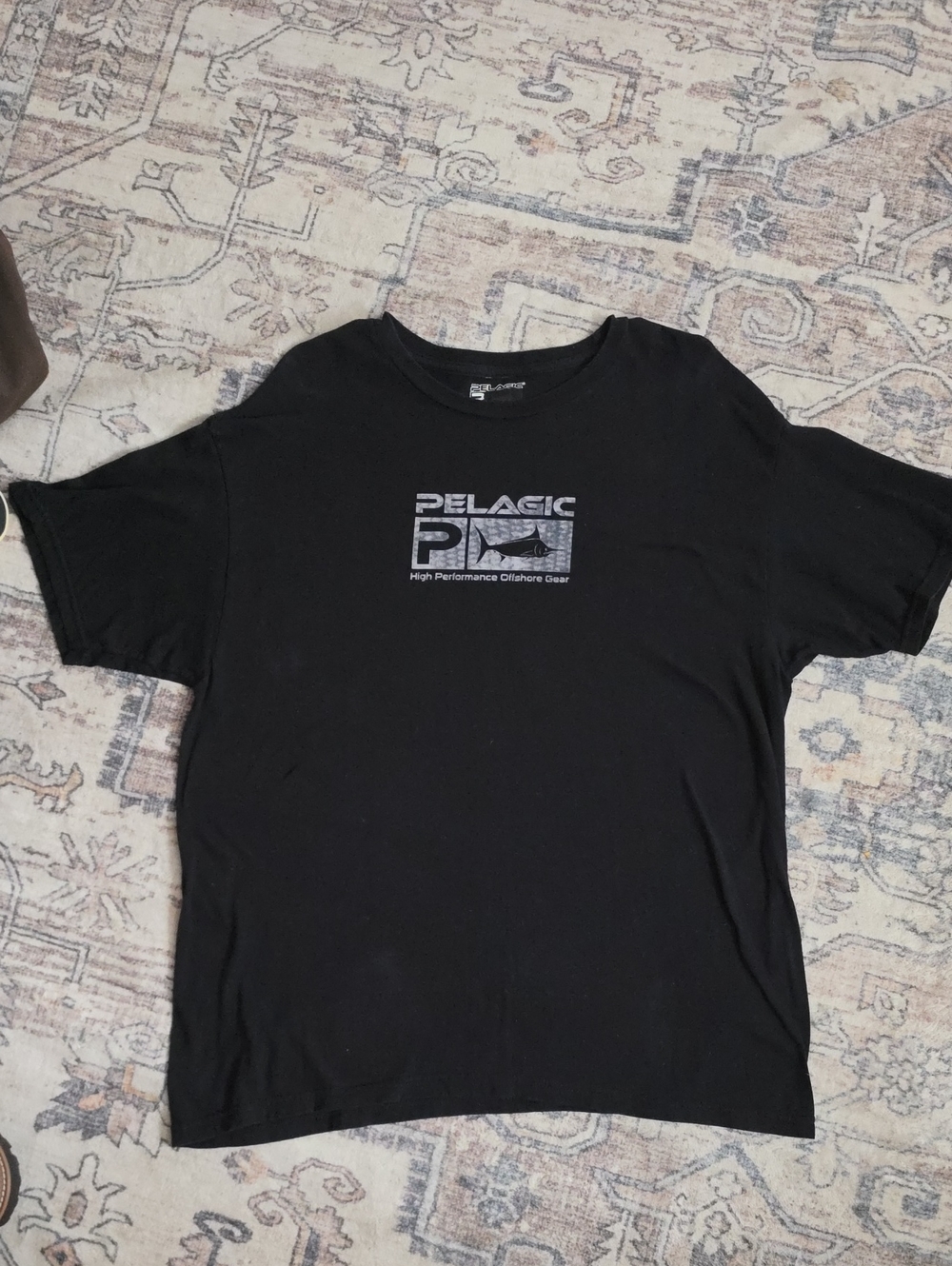 Pelagic Mens XL Black Short Sleeve Logo Tee - Picture 1 of 4